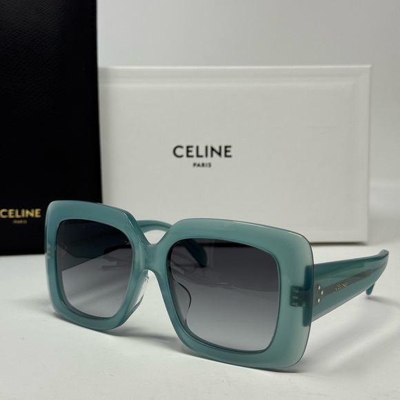New Celine CL40263F 93B Blue/Grey Gradient 54-17-135 Sunglasses Authentic - Picture 3 of 7